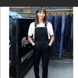 Madewell Black Overalls